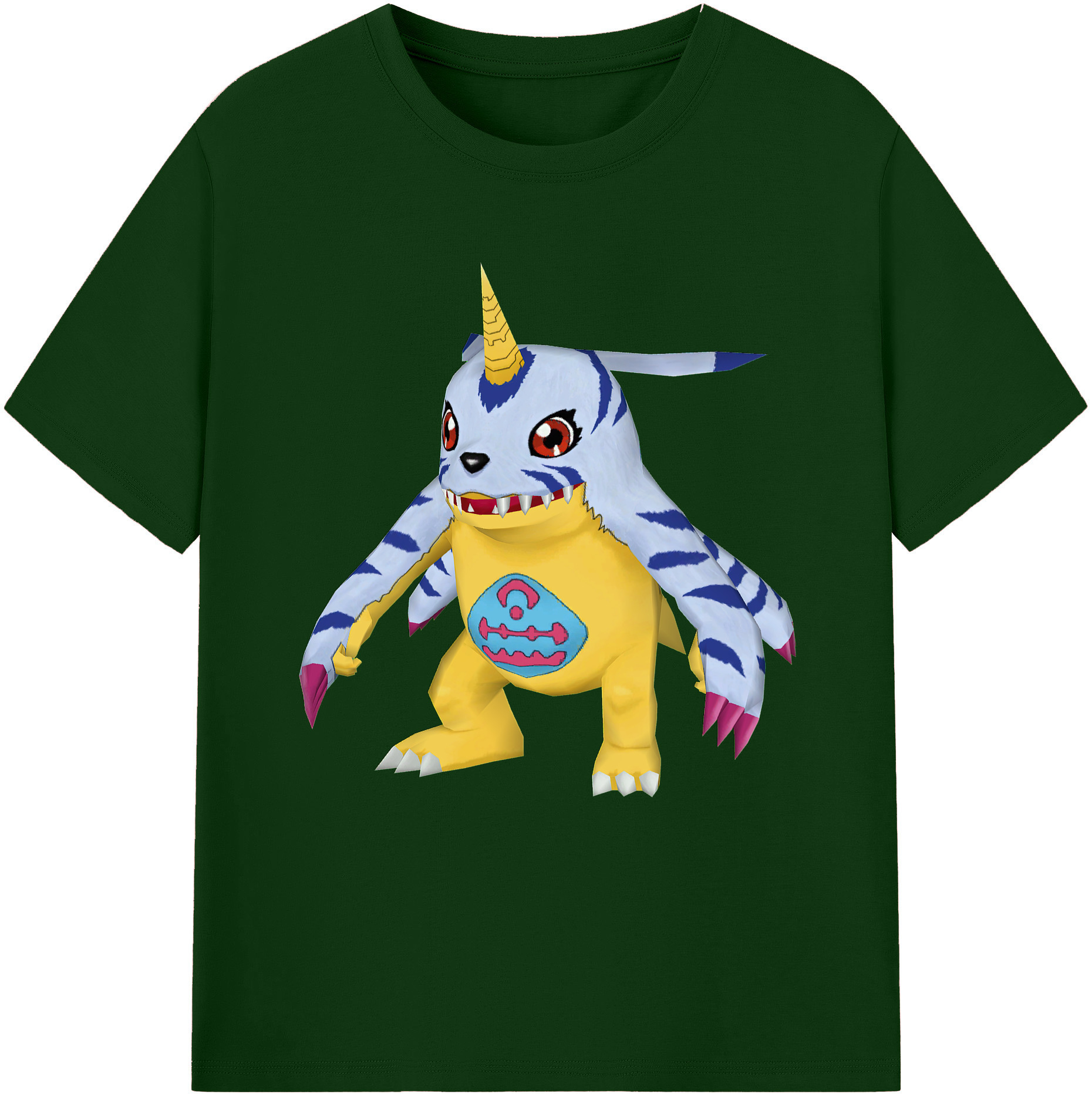 （画像用） Digimon デジタルモンスター/デジモン 綿100％半袖Tシャツ（フロントプリント）